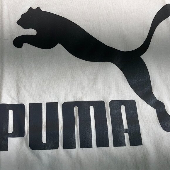 NEW! PUMA CLASSIC LT Large Tall Men's Men Graphic Print T-Shirt Tee Shirt White - Picture 5 of 7